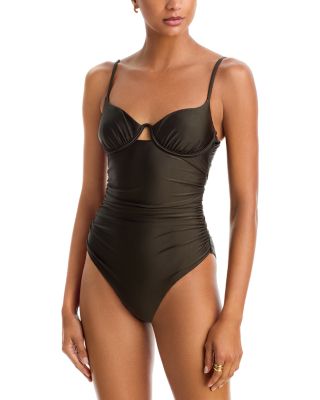 Laine Ruched One Piece Swimsuit