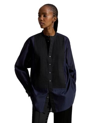 Cotton & Silk Tuxedo Shirt