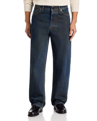 oose Fit Five Pocket 31.2" Jeans in Blue Black 
