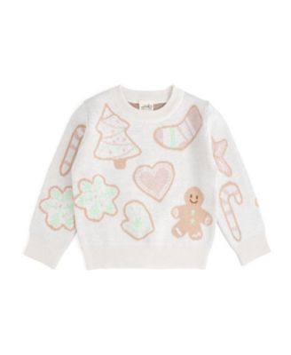 Girls' Christmas Cookies Sweater - Baby, Little Kid