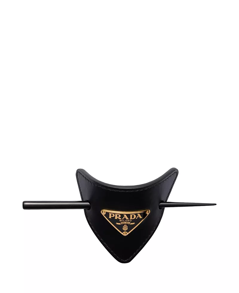 Prada Leather Hair Clip
