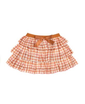 Girls' Cinnamon Plaid Tiered Tutu Skirt - Baby, Little Kid, Big Kid