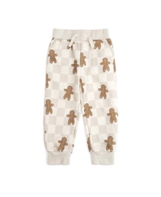 Boys' Gingerbread Christmas Checkered Jogger - Baby, Little Kid