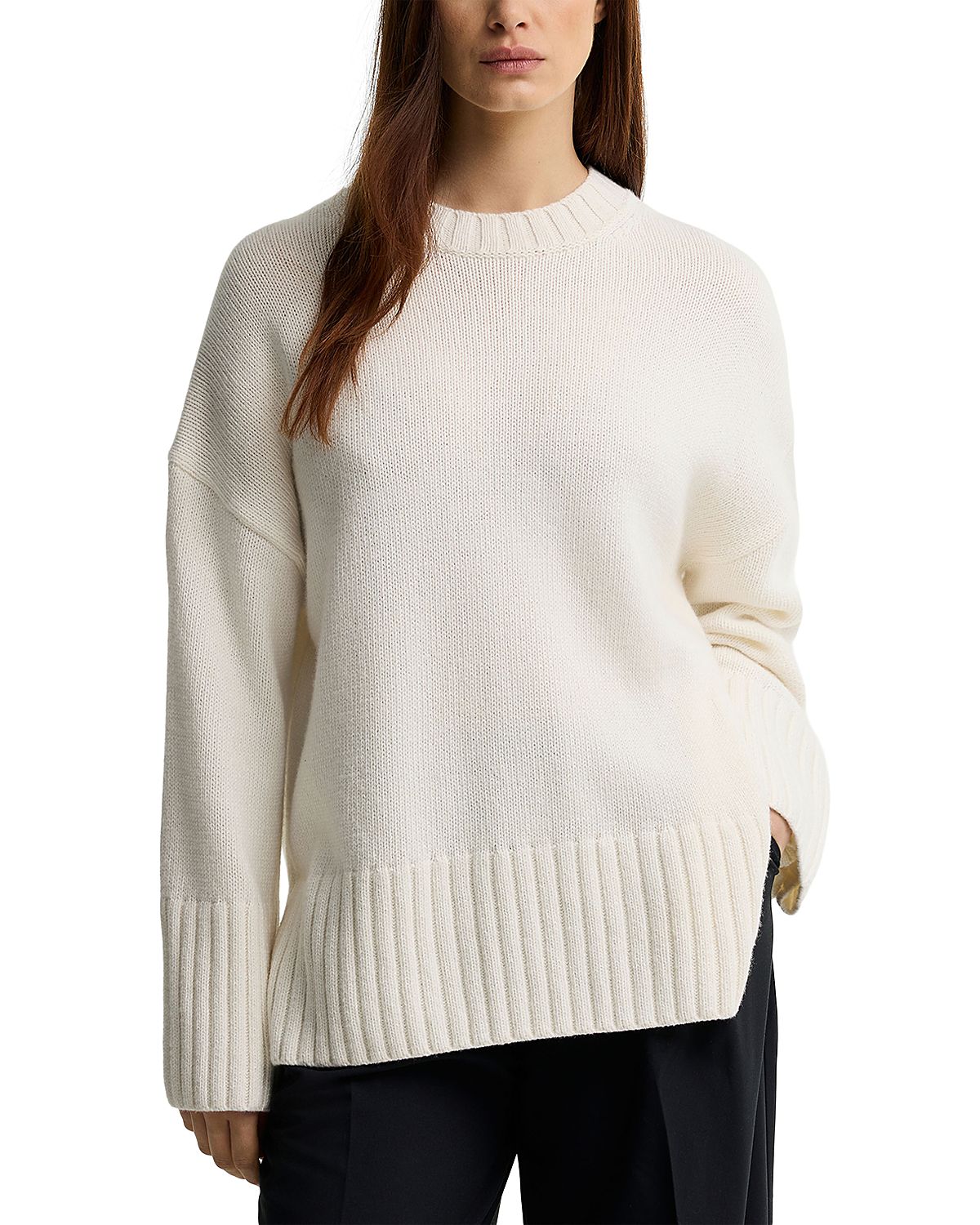 Barbour Gaia Cotton Wool Blend Crewneck Sweater