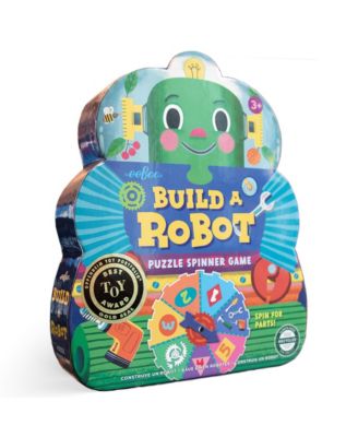  Build a Robot Puzzle Spinner Game, Ages 3+