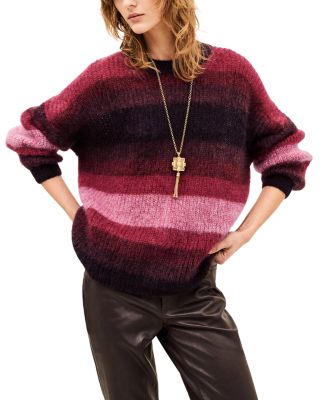 Rivas Striped Mohair Oversized Pullover