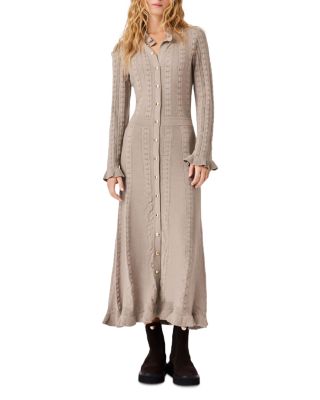 Rourasy Textured Knit Maxi Dress