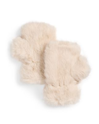 Faux Fur Fingerless Gloves - Exclusive