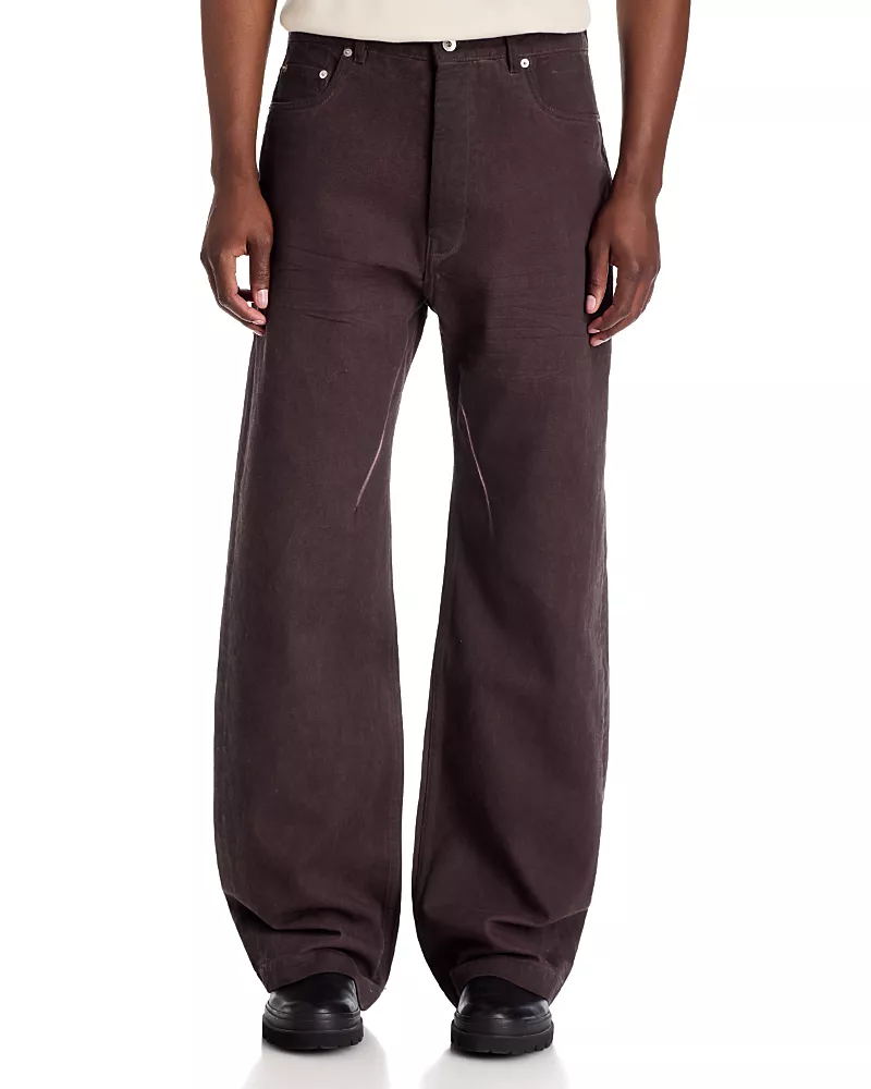 Drkshdw Rick Owens Geth Baggy Fit 33.5 Jeans in Grape