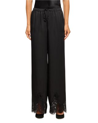 Mirel Lace Trim Drawstring Pants