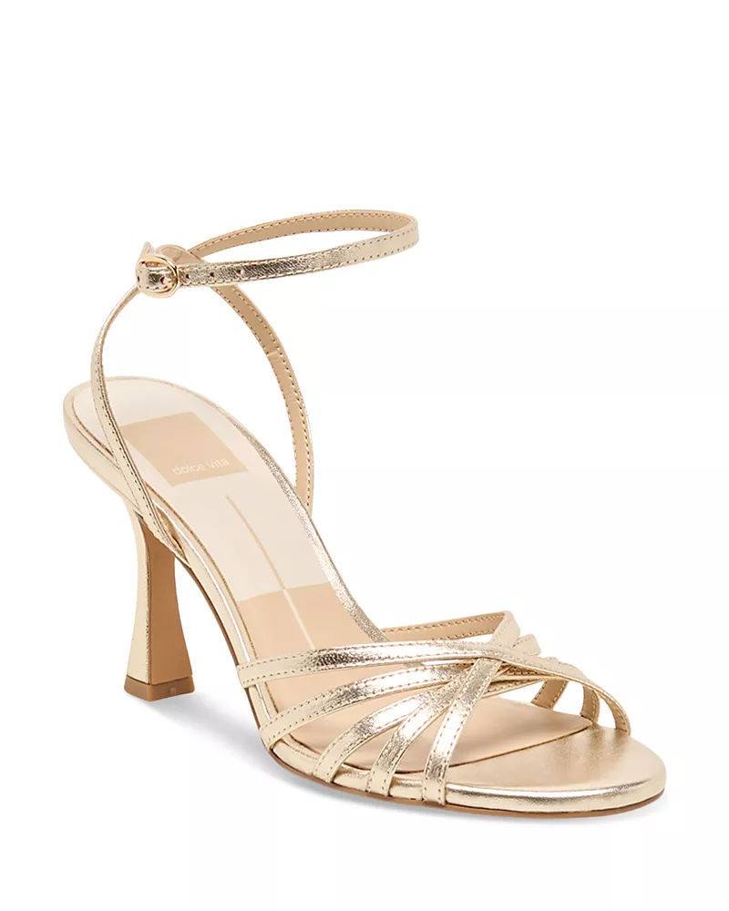 Dolce Vita Women's Riki Metallic Leather Sandals