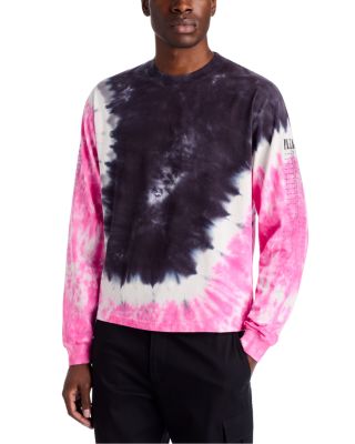 Blurred Tie Dye Oversized Long Sleeve Tee