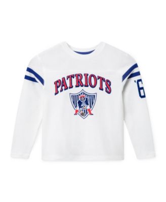 Unisex NFL New England Patriots Striped Long Sleeve Tee - Little Kid, Big Kid
