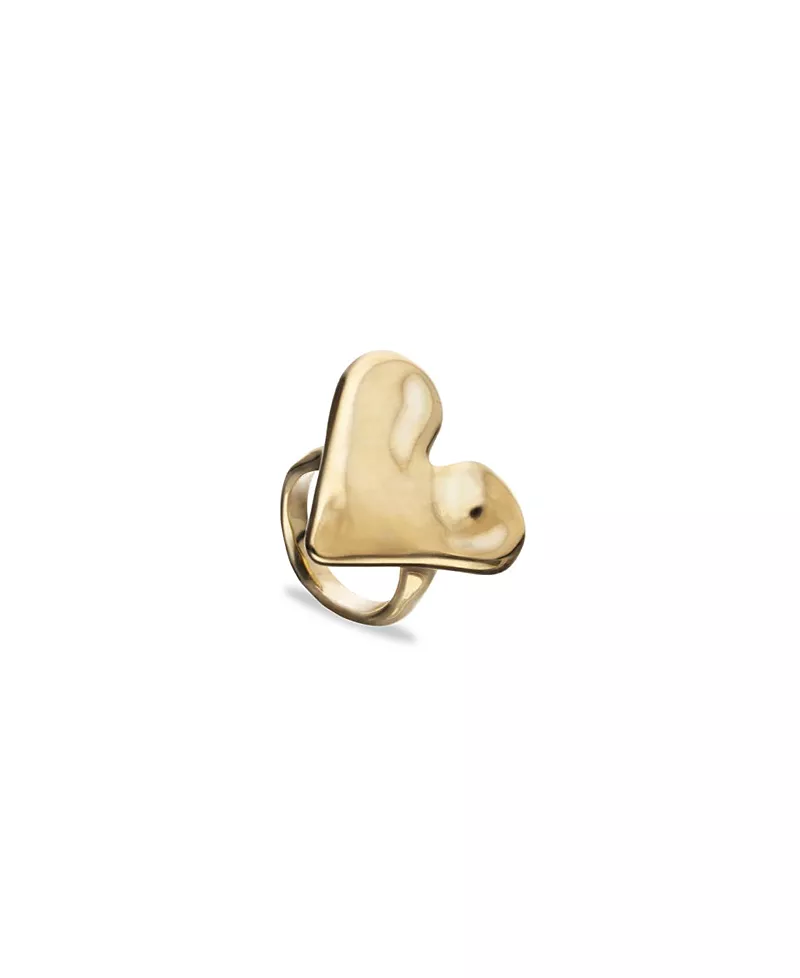 UNOde50 Gold-Plated Ring in the Shape of a Heart