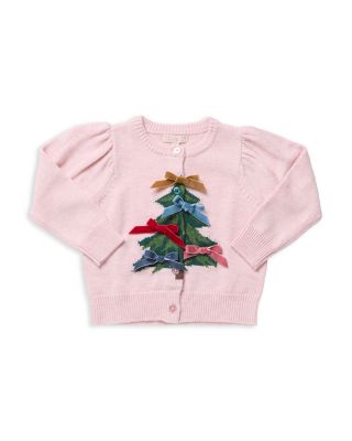 Girls' Constance Embellished Tree Sweater – Little Kid