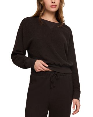 Z Supply Clubhouse Textured Cotton Blend Sweatshirt