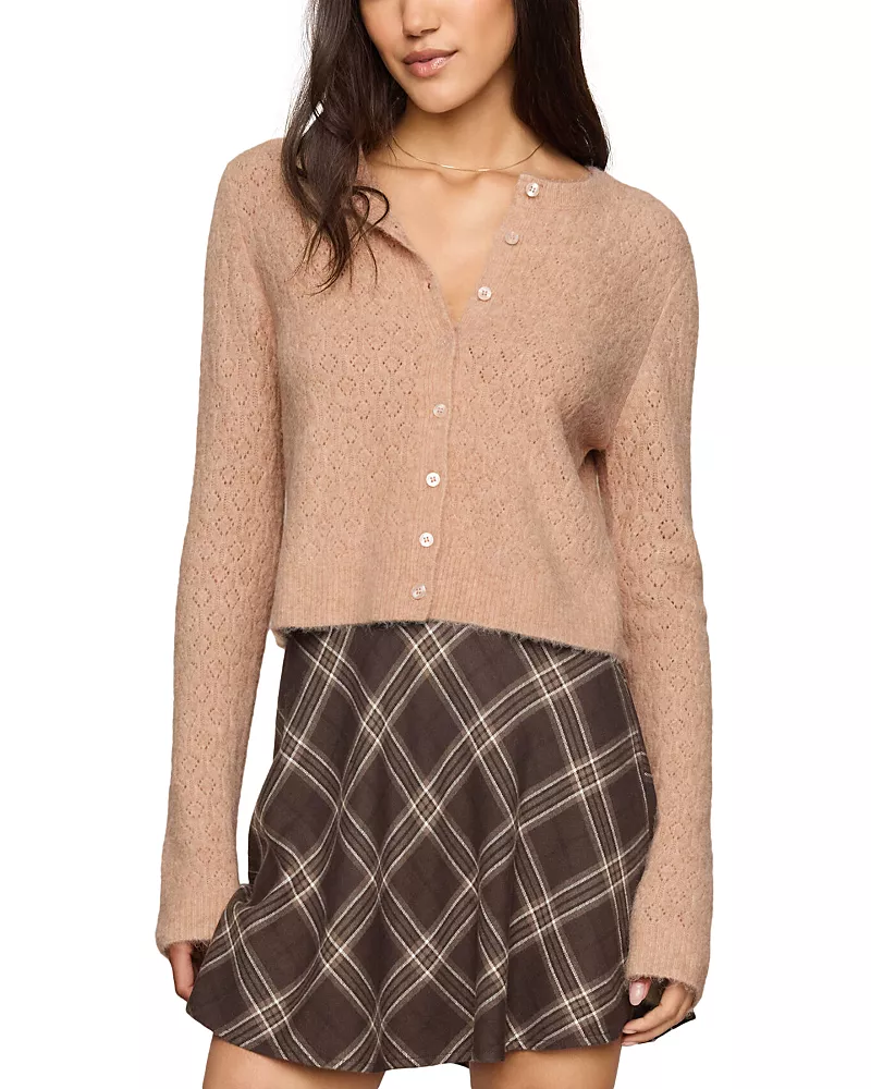Z Supply Medina Open Knit Cropped Cardigan