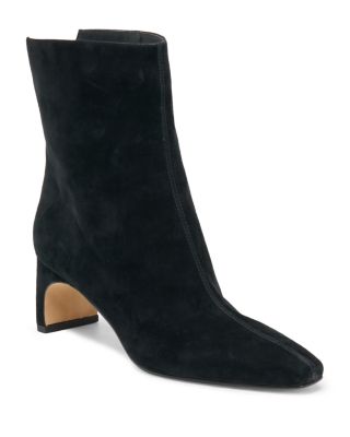 Women's Bennet Suede Wide Calf Block Heel Ankle Boots