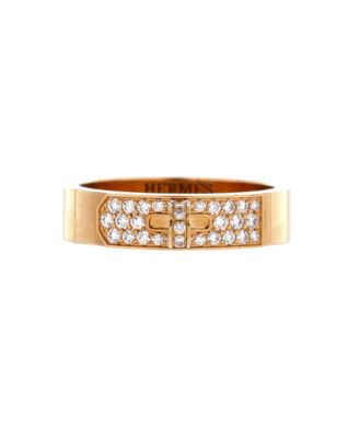 PM Kelly Ring 18K Gold with Pave Diamonds