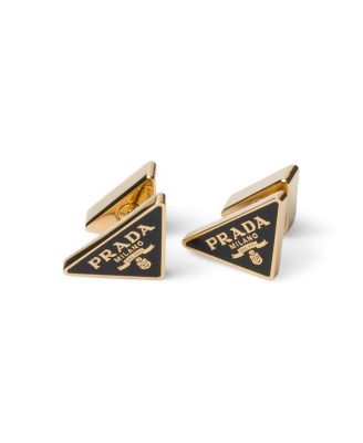 Prada Enameled Metal Earrings