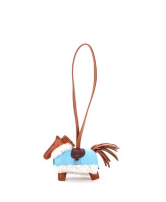 PM Robeo Rodeo Plush Bag Charm Leather and Wool