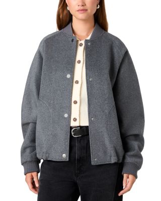 Brushed Double Face Bomber Jacket 