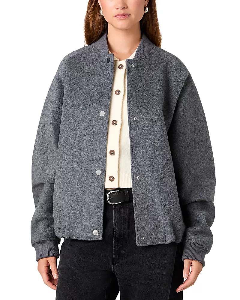 French Connection Brushed Double Face Bomber Jacket