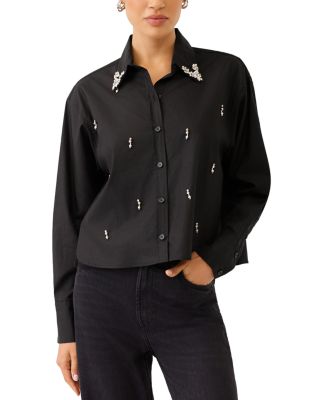 Lisa Embellished Button Front Shirt