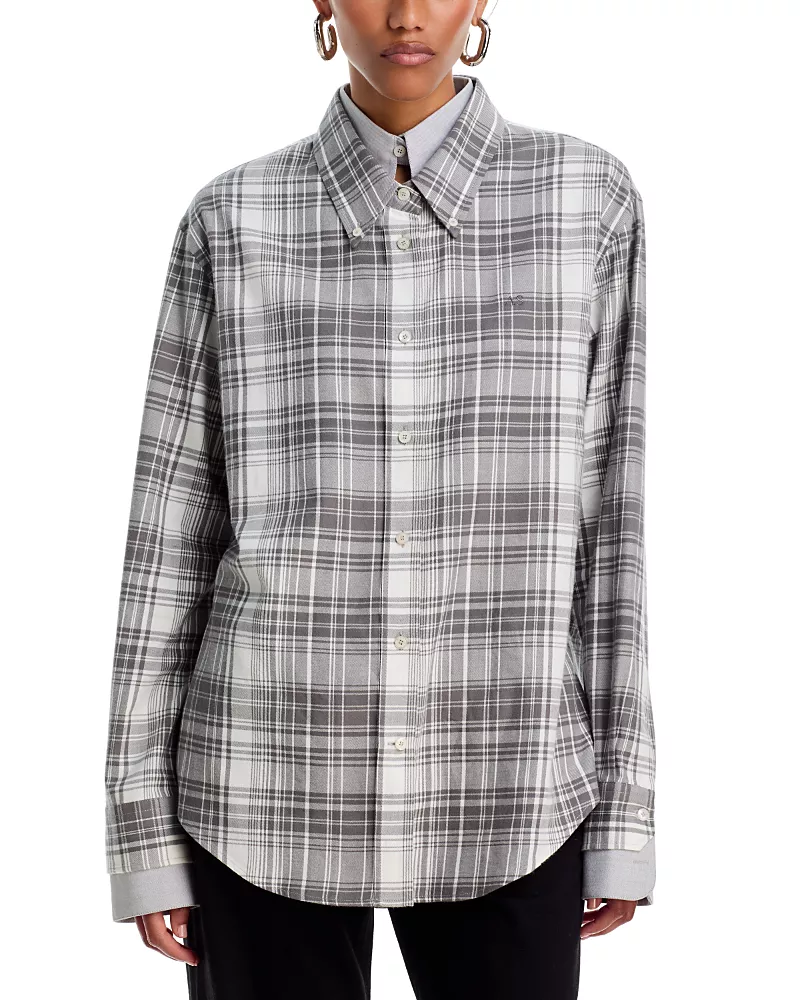 Acne Studios Plaid Double Layer Shirt