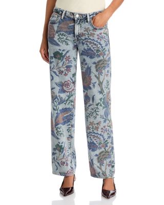 Gianna Stovepipe Low Rise Straight Jeans in Monceau