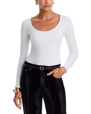 Elara Long Sleeve Scoop Neck Bodysuit
