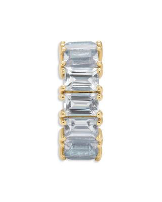 Adina Reyter 14K Yellow Gold Aquamarine Baguette Big Bead Pendant
