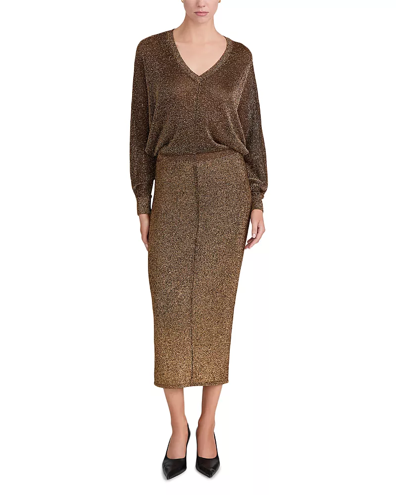 Frame The Lurex Dolman Sleeve Dress