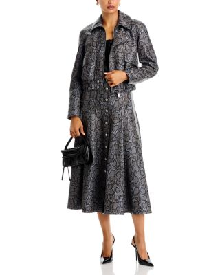 Alexandre Bomber Jacket & Veena Midi Skirt