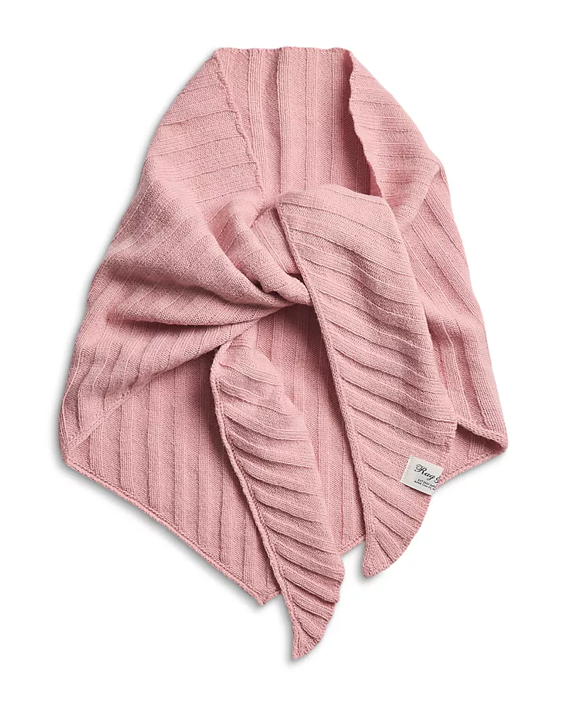 rag & bone Cassidy Triangle Ribbed Cashmere Scarf