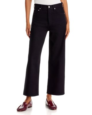 The Ren High Rose Ankle Wide Leg Jeans in Cover
