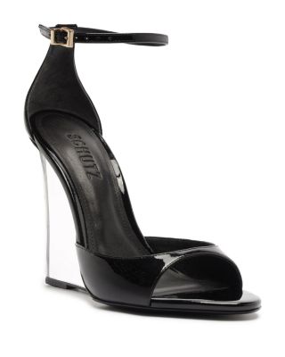 Women's Stella Patent Leather Wedge Sandals
