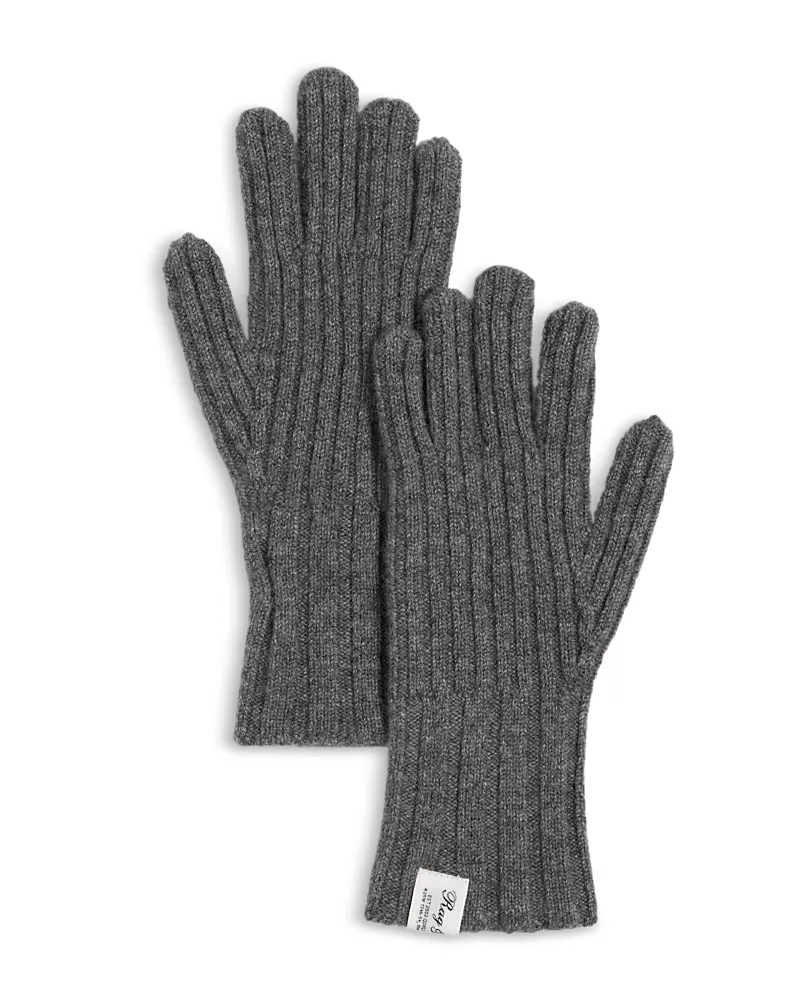 rag & bone Cassidy Ribbed Cashmere Gloves