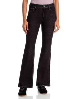 Miramar Dahlia Ponte High Rise Flared Sweatpant Jeans in Belmont