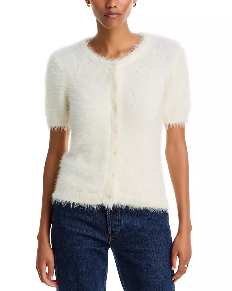 Velvet by Graham & Spencer Gabby Fuzzy Cardigan