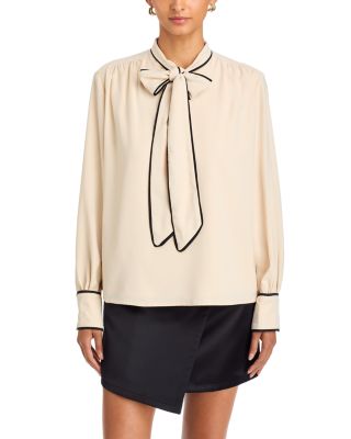 Soft Bow Tie Neck Top
