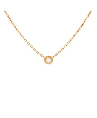  XS Cartier D'Amour Pendant Necklace 18K Rose Gold with Diamond, 16"