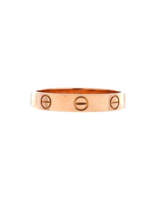  Love Wedding Band Ring 18K Rose Gold