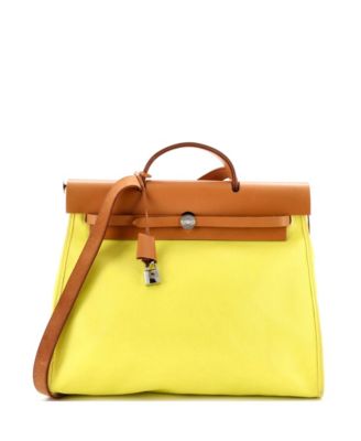 39 Herbag Zip Berline Vache Canvas and Leather