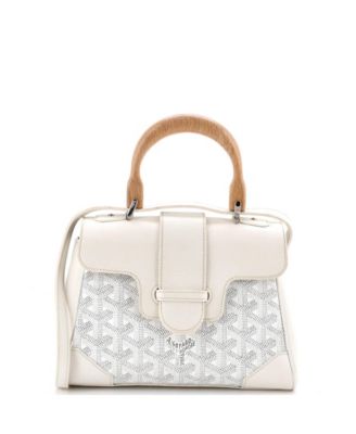  Mini Saigon Top Handle Bag Coated Canvas with Leather