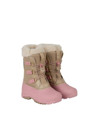 Girls' Waterproof Removable Fleece Lining Shell Winter Boots - Toddler, Little Kid, Big Kid