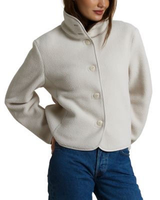Fleece Button Front Jacket