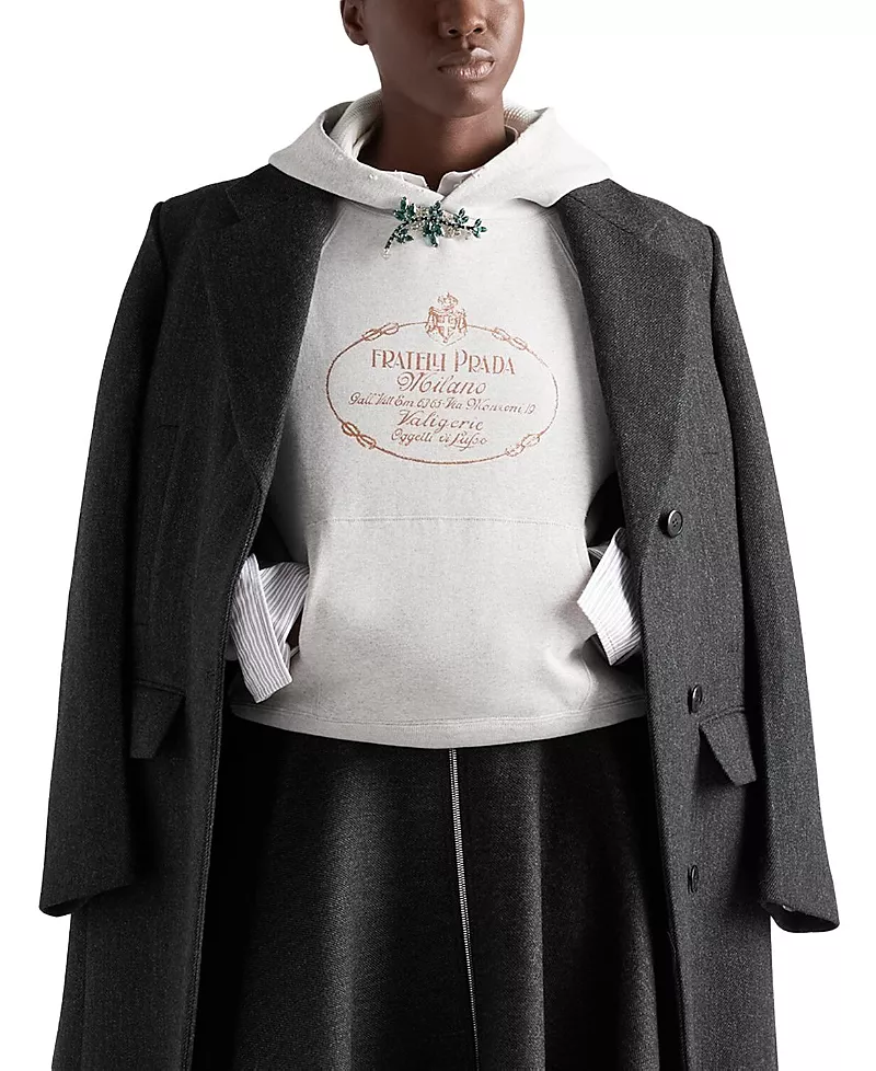 Prada Cotton Fleece Hoodie