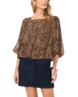 Square Neck Bubble Blouse