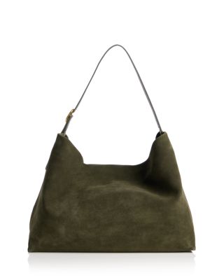Medium Suede Hobo Bag